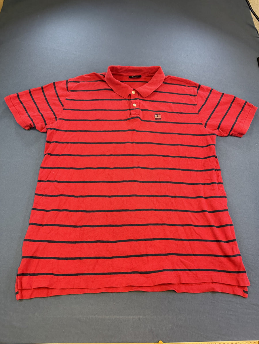 Rode Polo Ralph Lauren (piqué poloshirt / polo), maat L