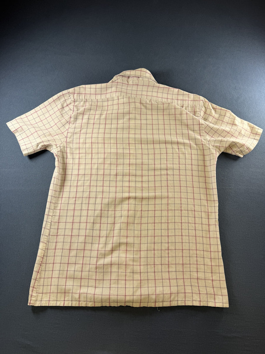 Yves Saint Laurent Blouse beige geruit