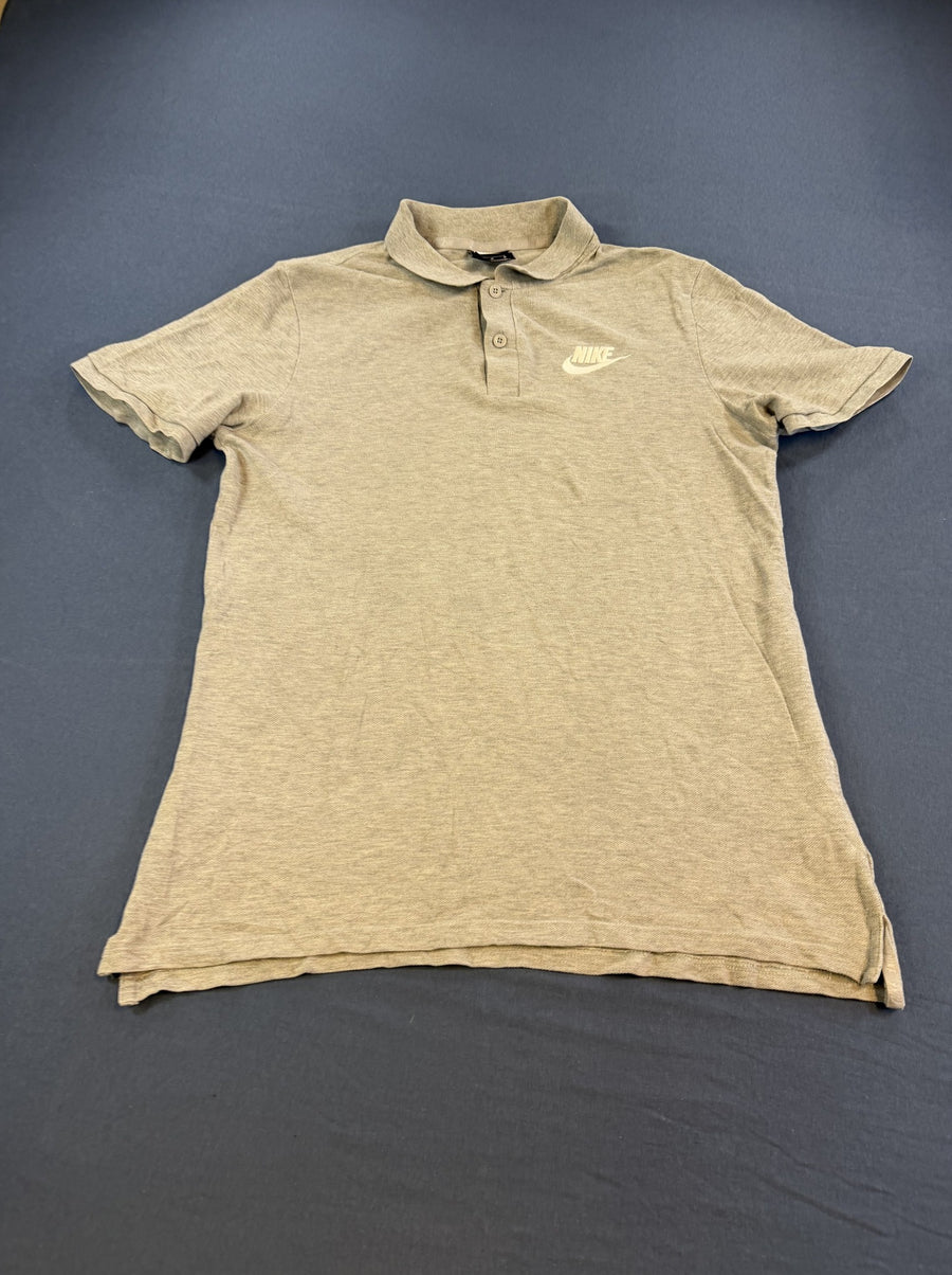 Grijze Nike polo maat M (poloshirt), piqué katoen Sportswear