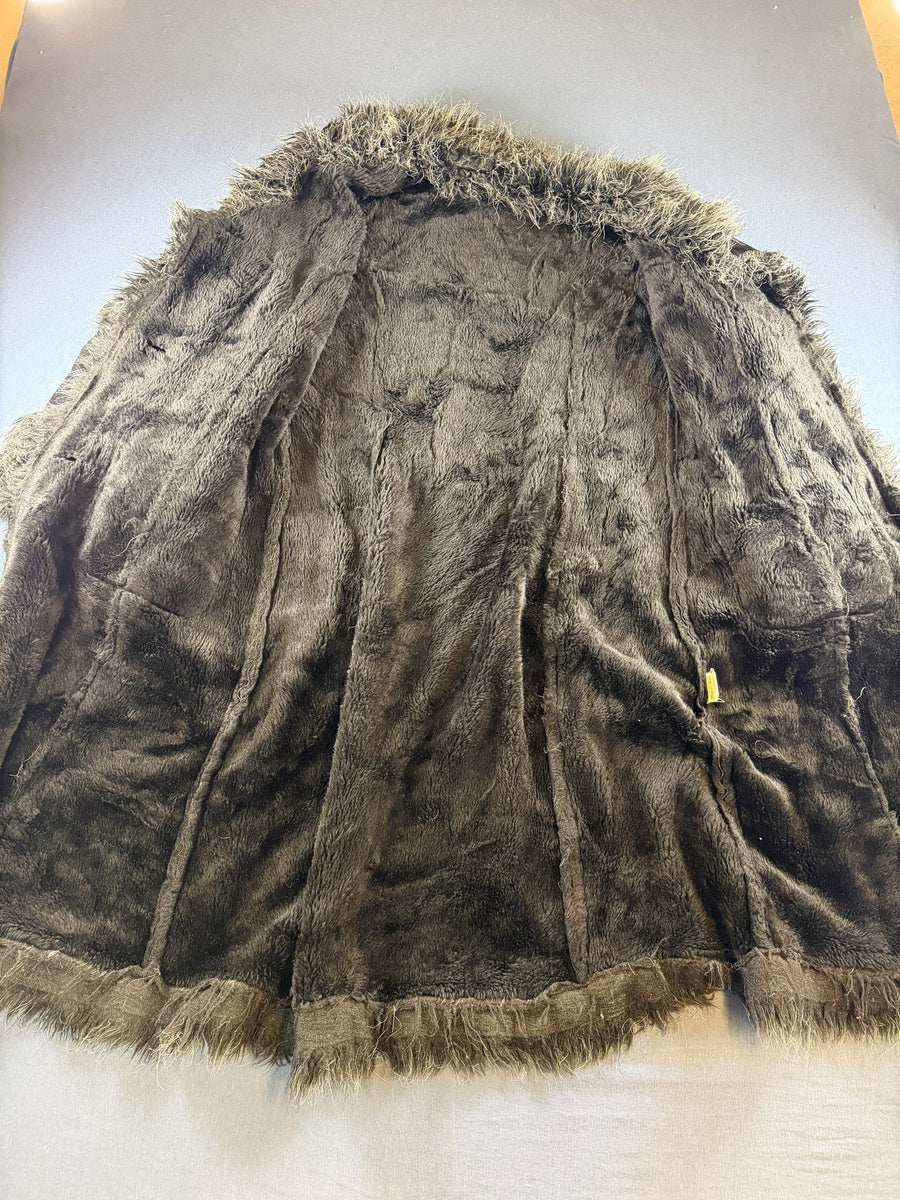 Vintage Dressing Afghaanse jas zwart dames maat L