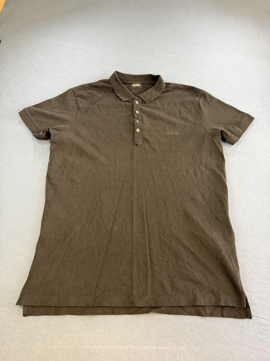 Zwart Diesel poloshirt (polo / pique-shirt) maat XL
