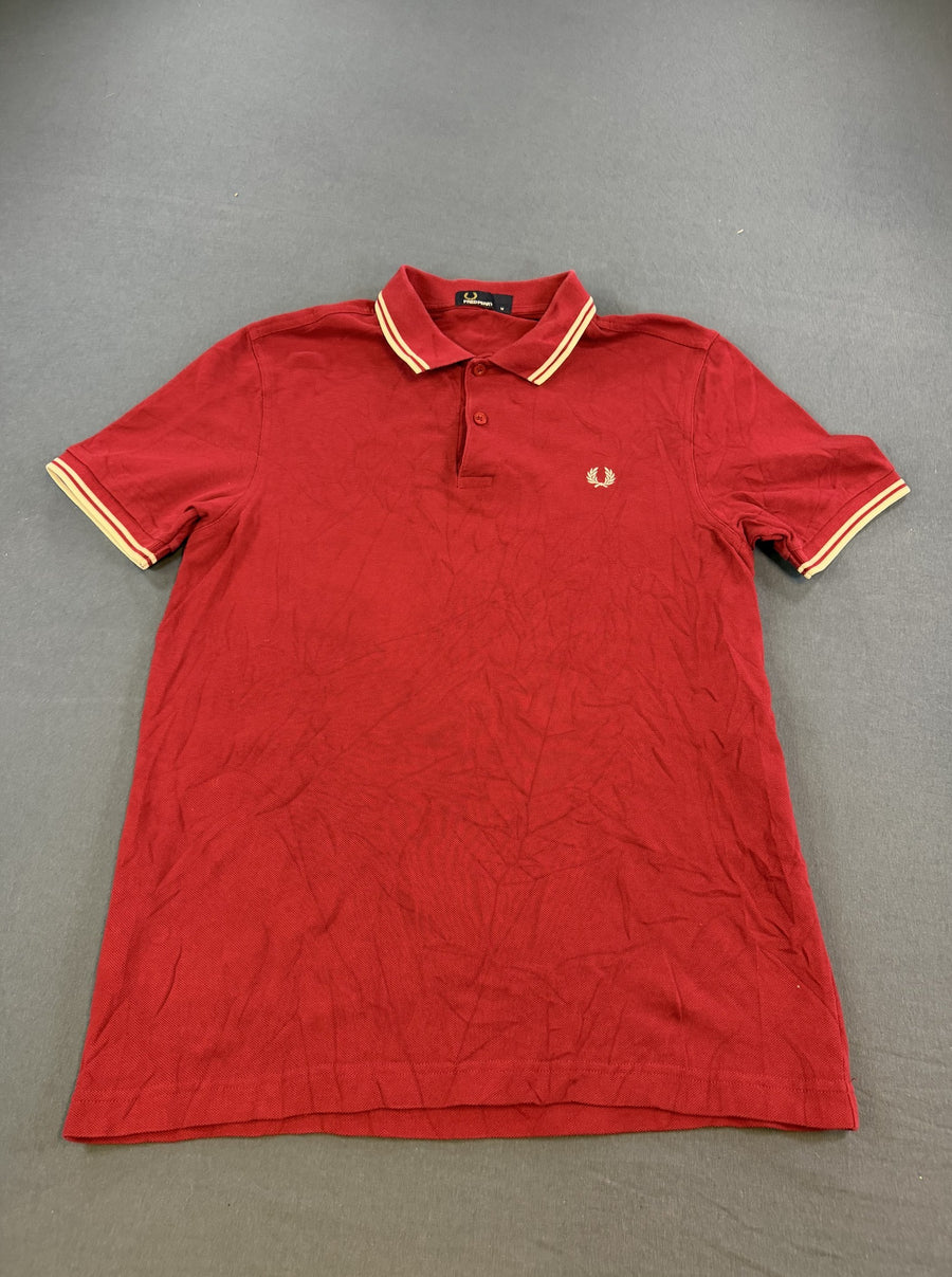 rood Fred Perry maat M (polo / poloshirt) - twin tipped pique