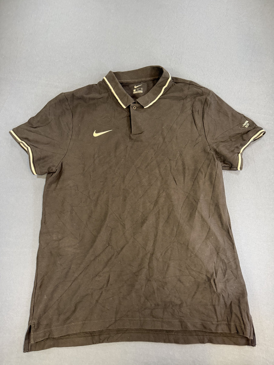 Nike heren poloshirt zwart (piqué / golfpolo), maat XL, 100% katoen