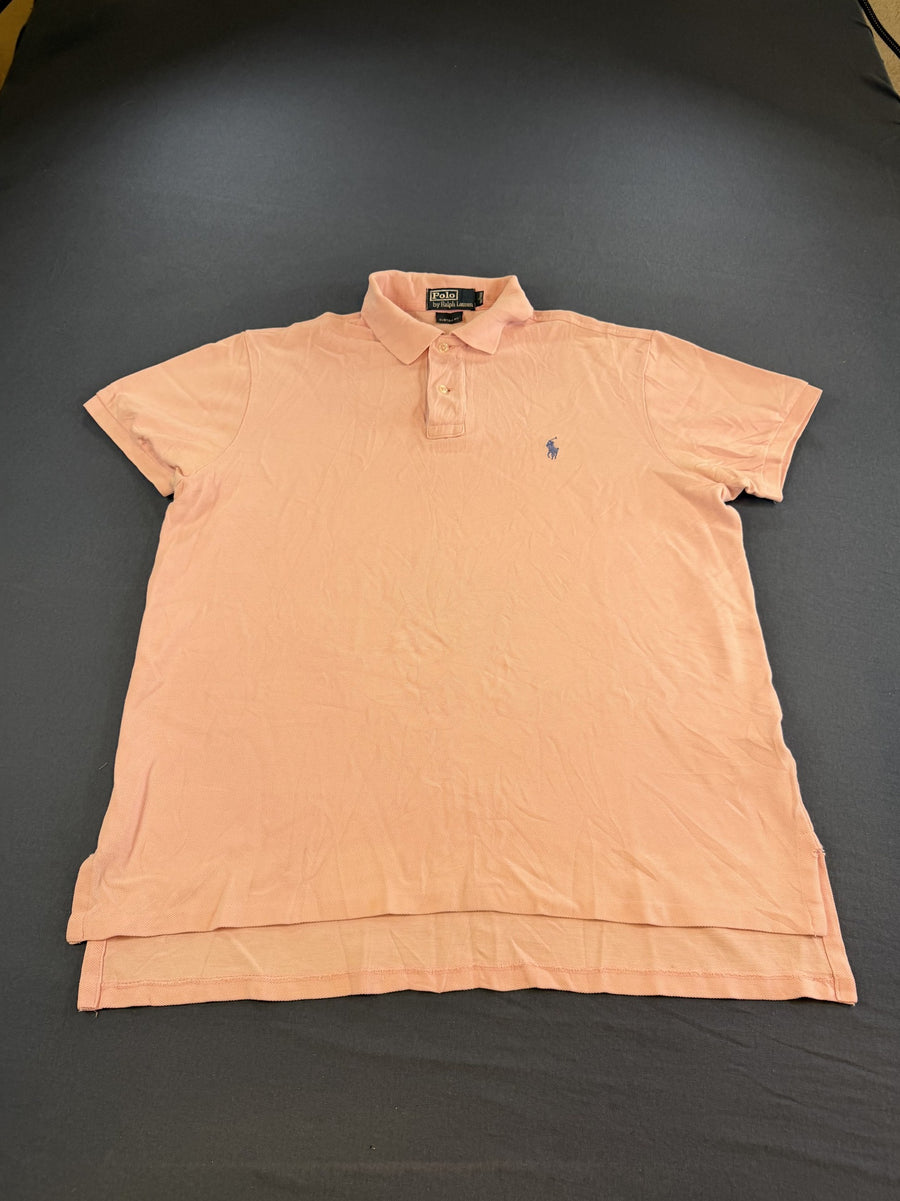 Roze poloshirt van Polo Ralph Lauren (polo, piqué katoen), maat L