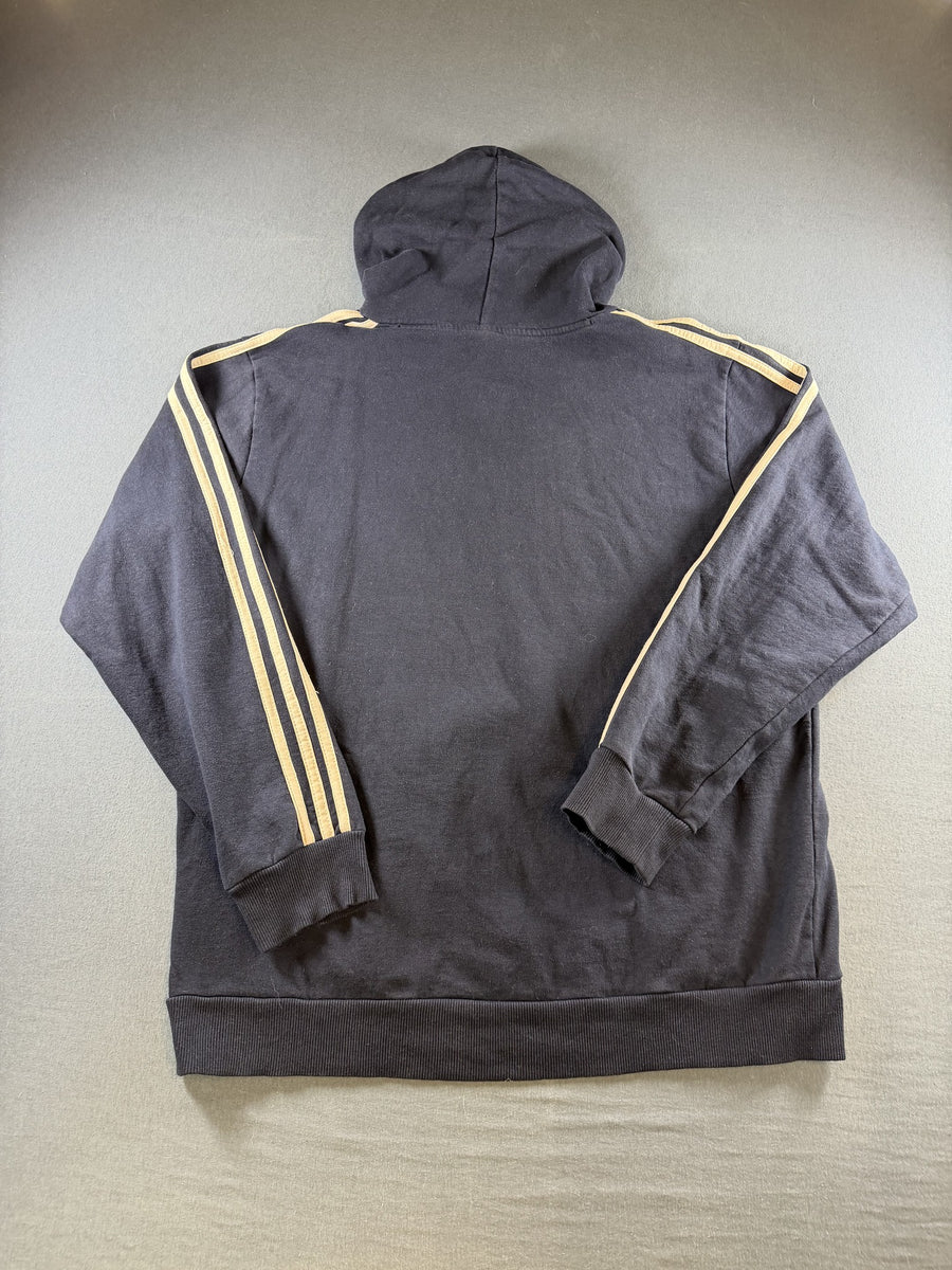 adidas hoodie blauw maat L 3-Stripes