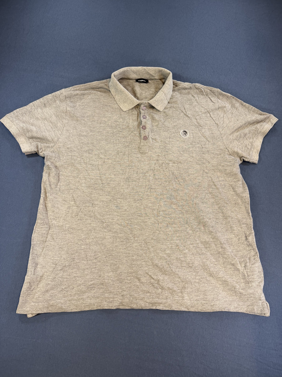 Grijze Diesel polo (poloshirt), maat XXL