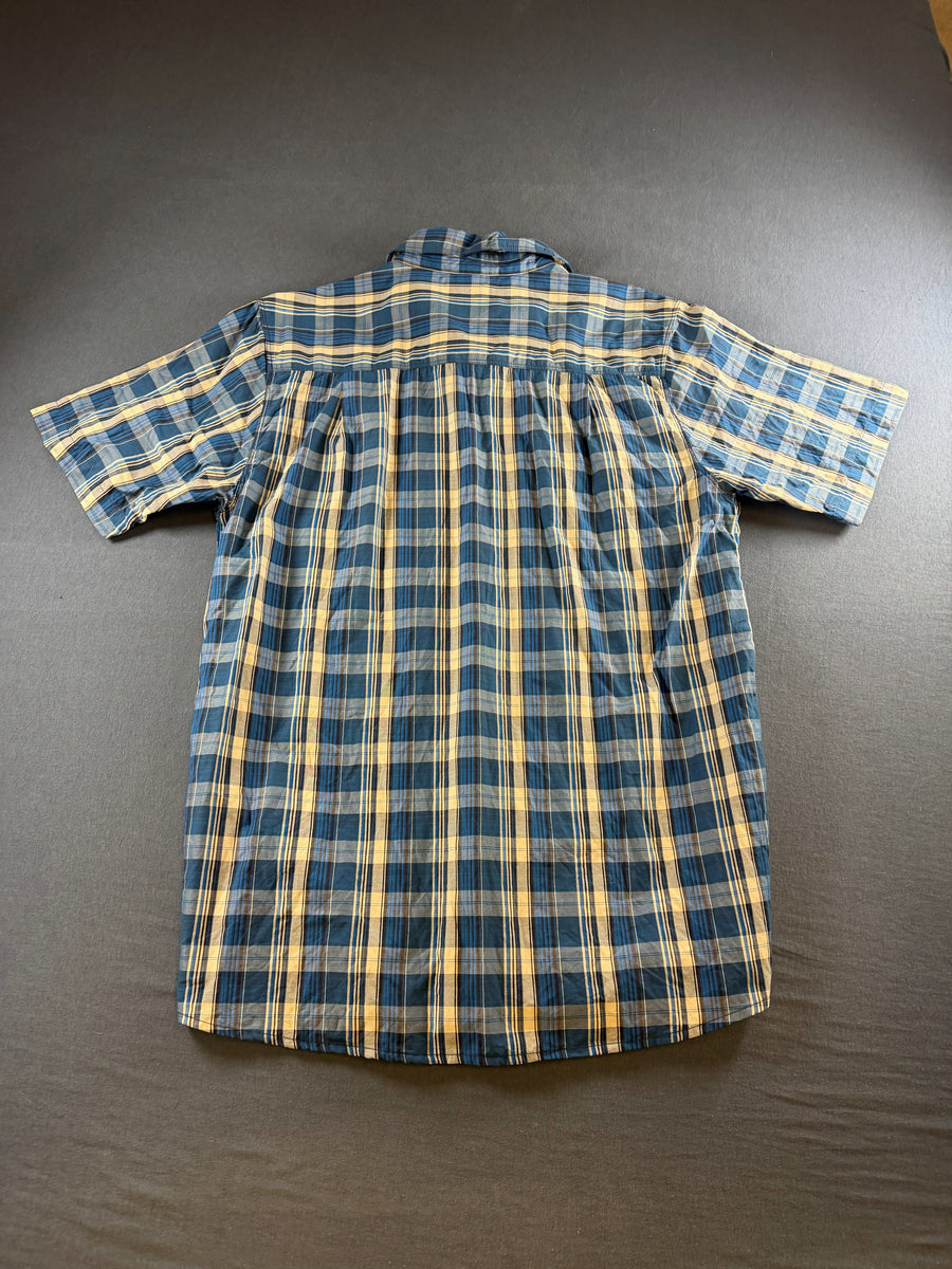 The North Face blouse blauw geruit heren maat S overhemd flanel check shirt houthakkershemd geblokt