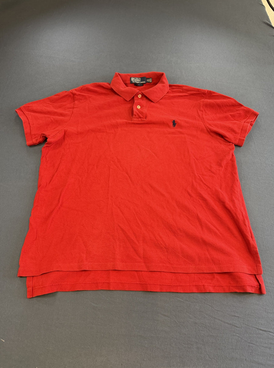 Rood Polo Ralph Lauren Poloshirt Maat XL (Pikee Golfshirt / Polo) Classic Fit