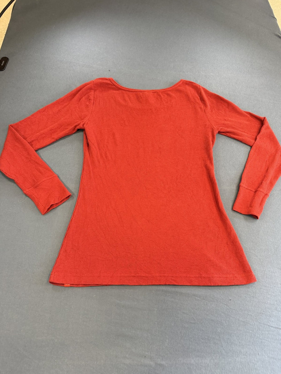 Rood thermo-longsleeve The North Face (wafeltrui / basislaag) maat XL