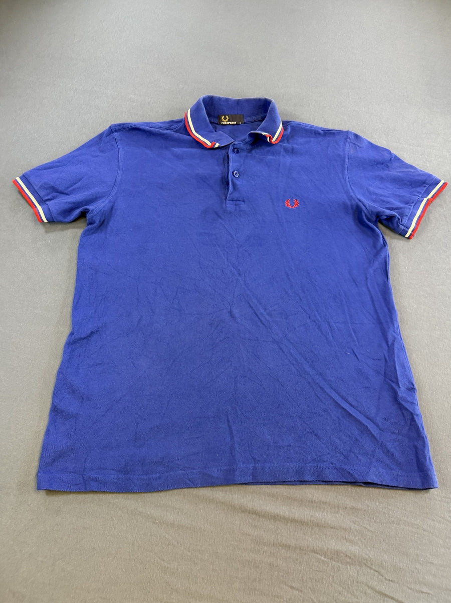 Blauw Fred Perry polo (poloshirt) Twin Tipped M3600 - maat L