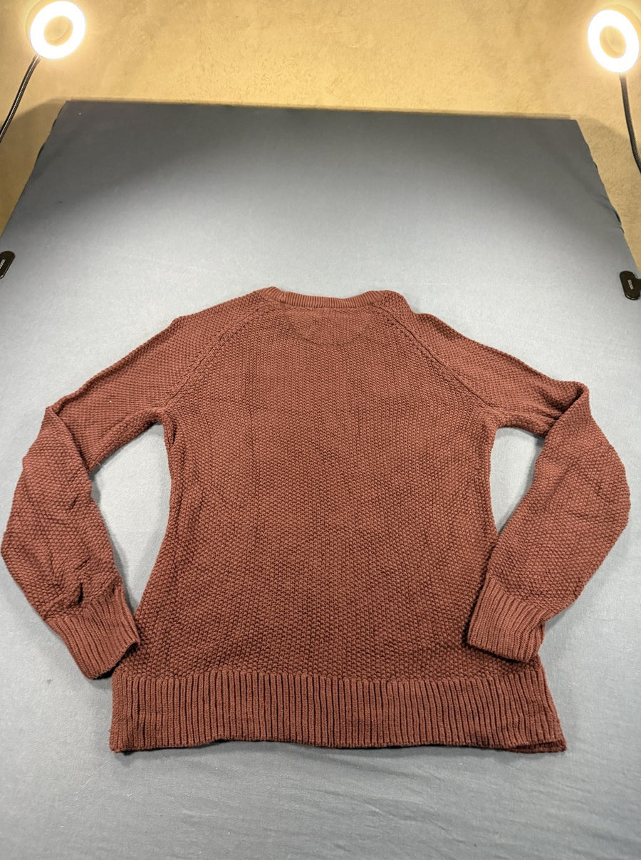 Rood Carhartt grofgebreide trui maat L (chunky knit pullover)