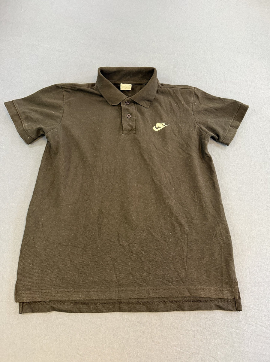 Zwarte Nike polo heren maat S (piqué poloshirt / sportpolo)
