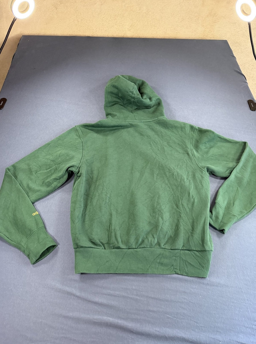 Groene adidas hoodie (capuchontrui) met Trefoil-print, maat S