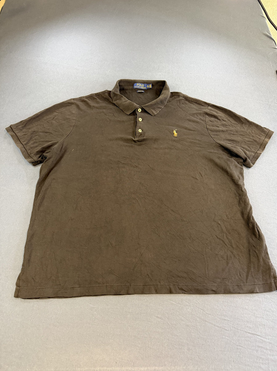 Zwart piqué poloshirt van Polo Ralph Lauren – Classic Fit, Maat XL Heren (polo / pique shirt)