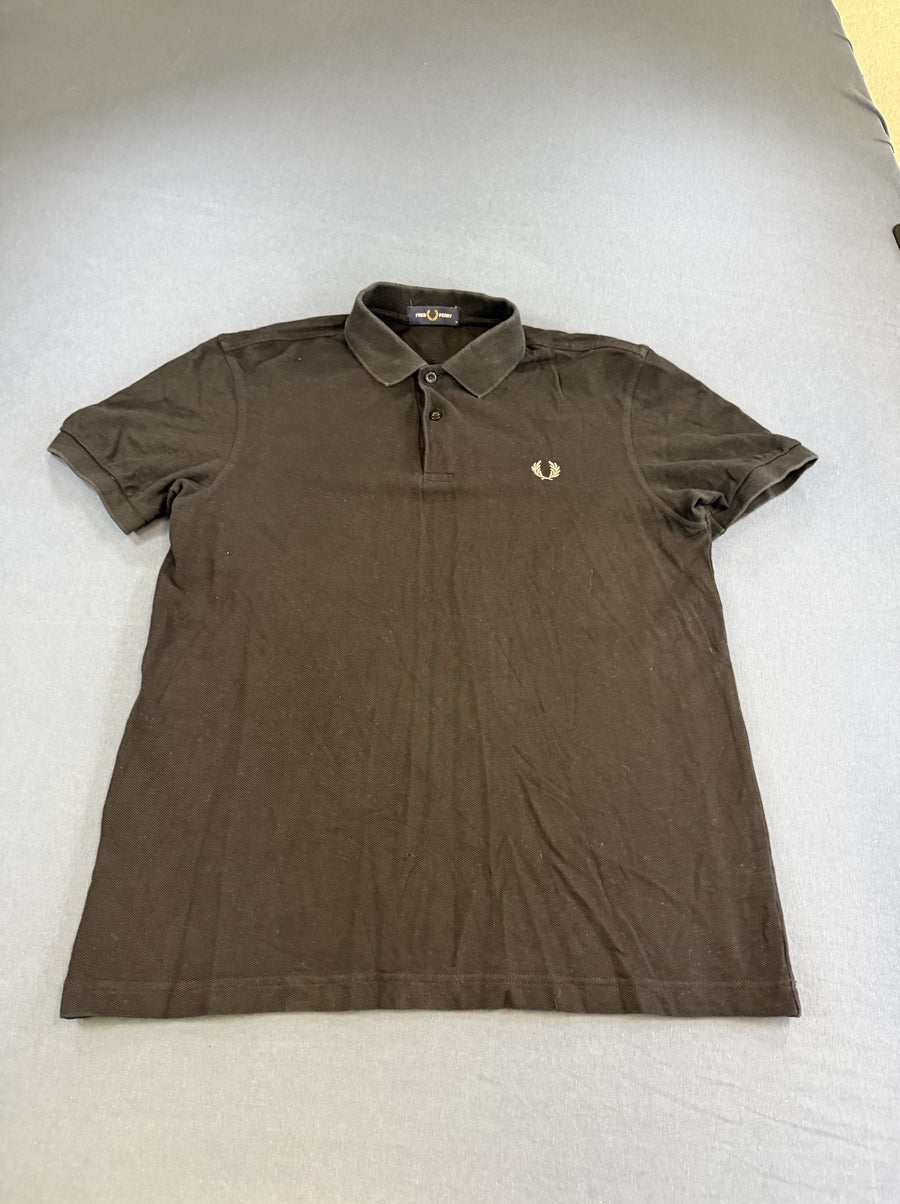 Zwart Fred Perry M6000 piqué polo (poloshirt) heren maat M