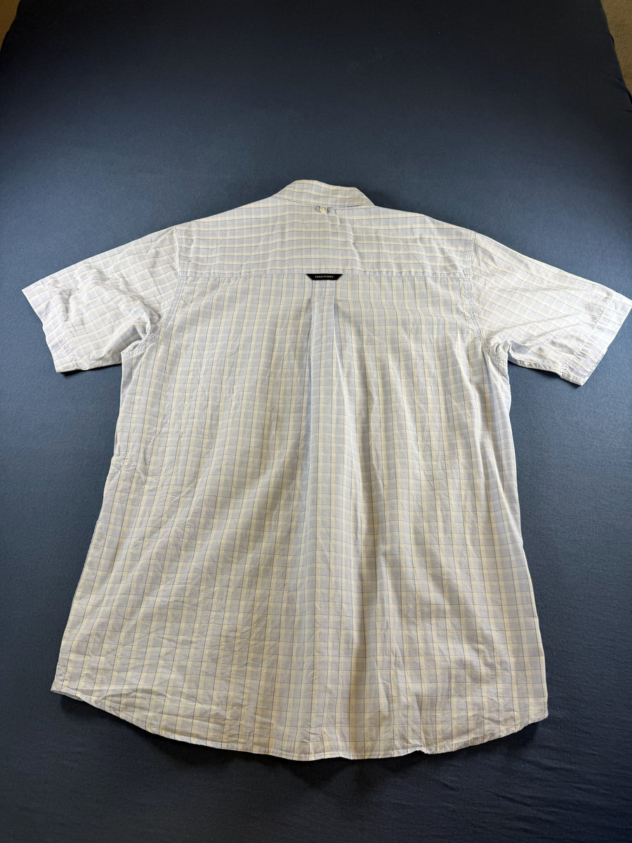 Fred Perry Blouse blauw geruit