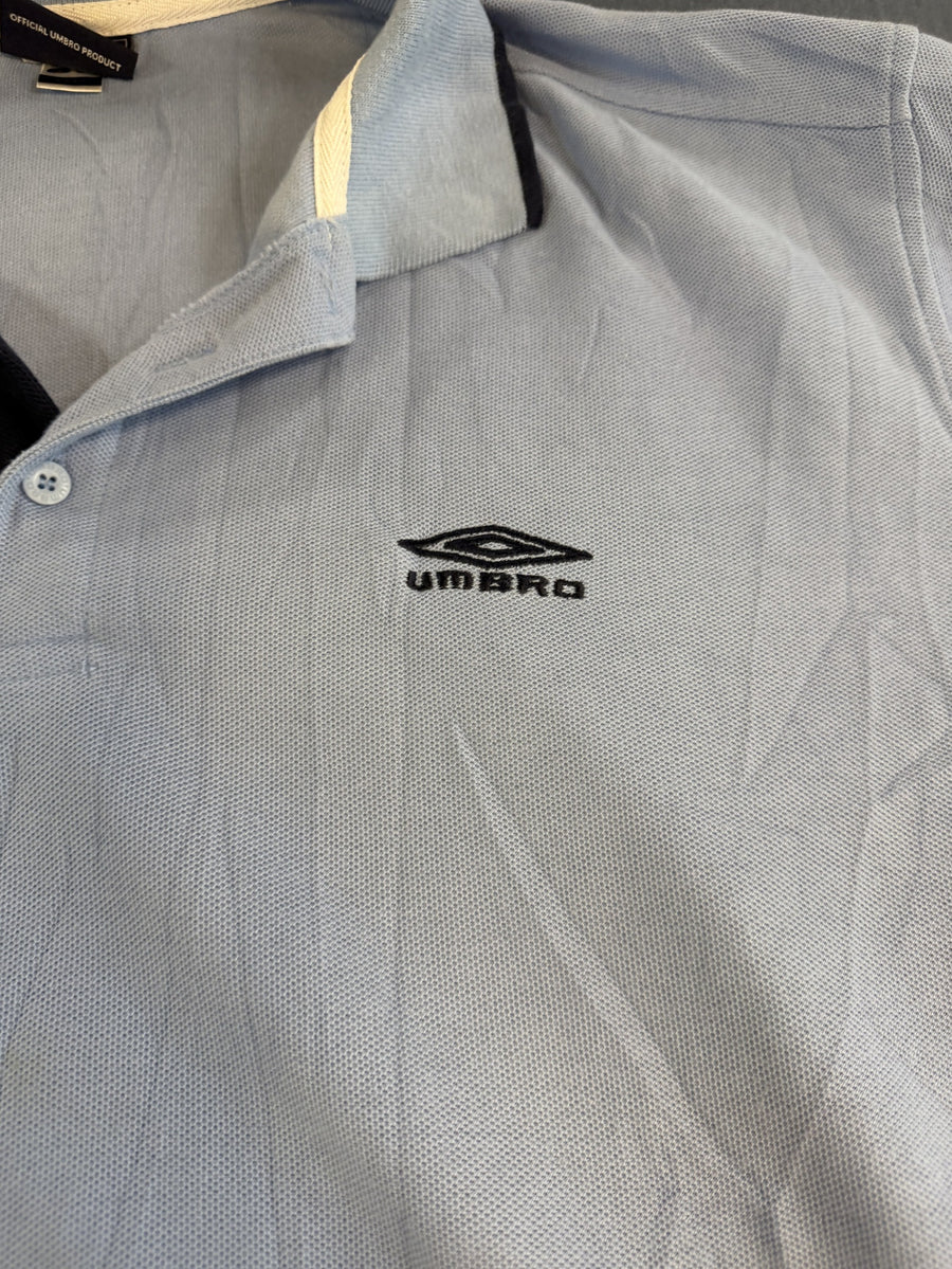 Blauwe Umbro top in piqué (polo / piquéshirt), maat M