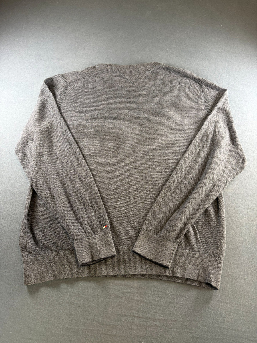 Tommy Hilfiger trui grijs heren maat XL sweater pullover gebreid