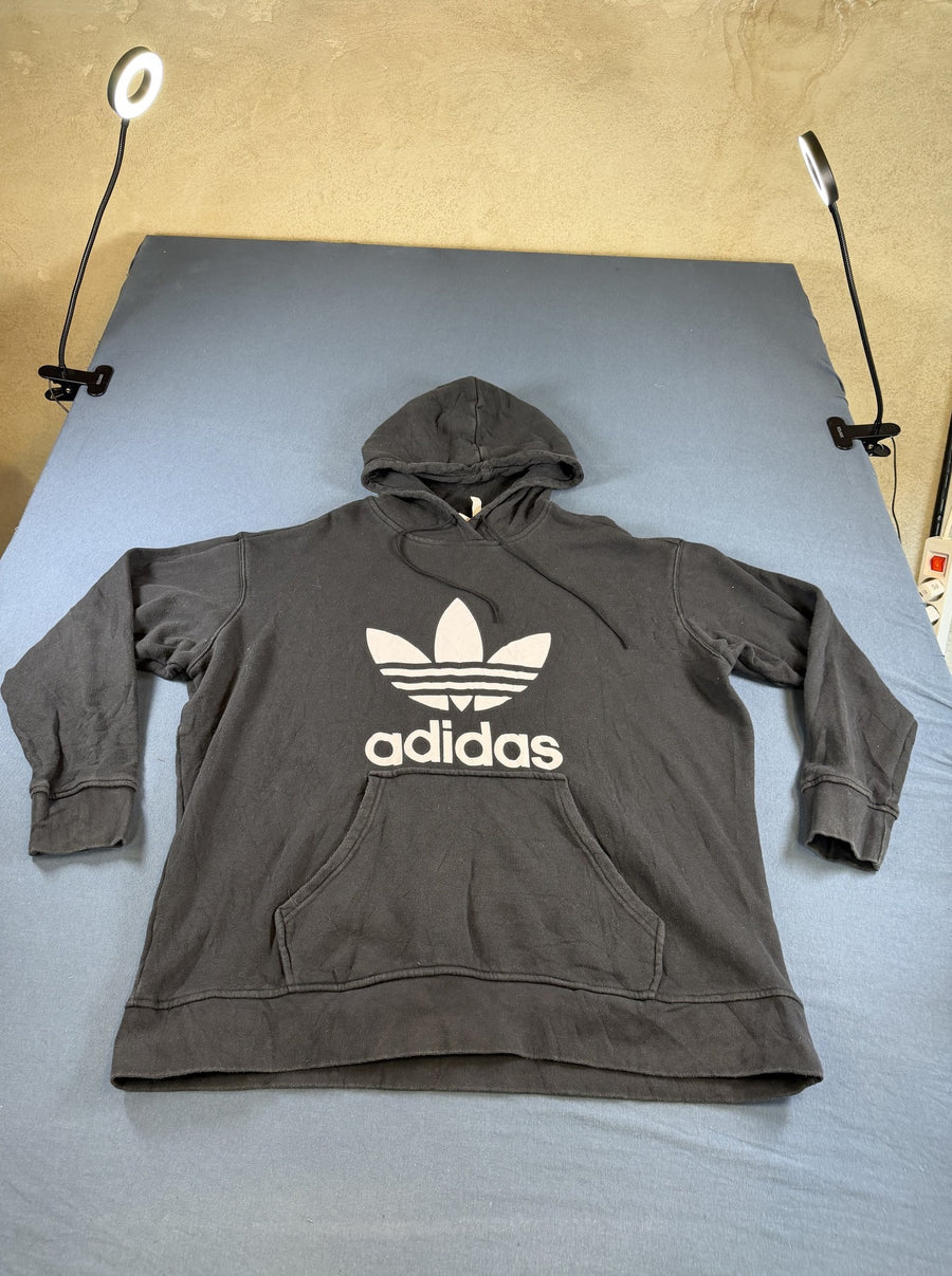 Zwarte adidas Originals capuchontrui (hoodie / sweatshirt), heren maat XXL