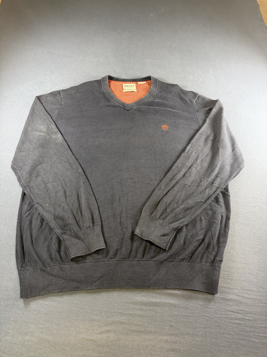 Blauwe Timberland v-halstrui (pullover / sweater) heren maat XXL