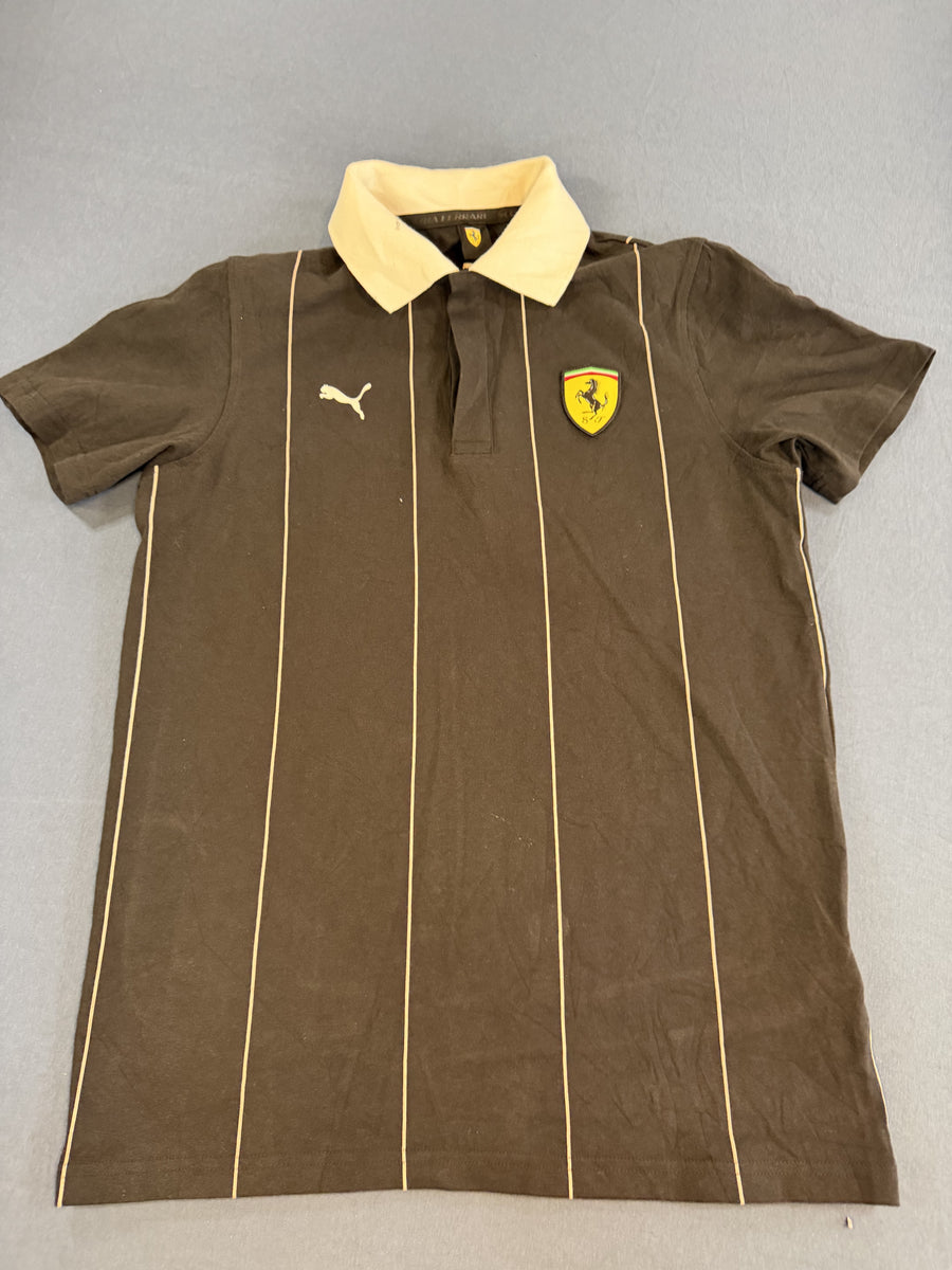 Zwarte Puma Scuderia Ferrari polo (poloshirt) heren, maat S