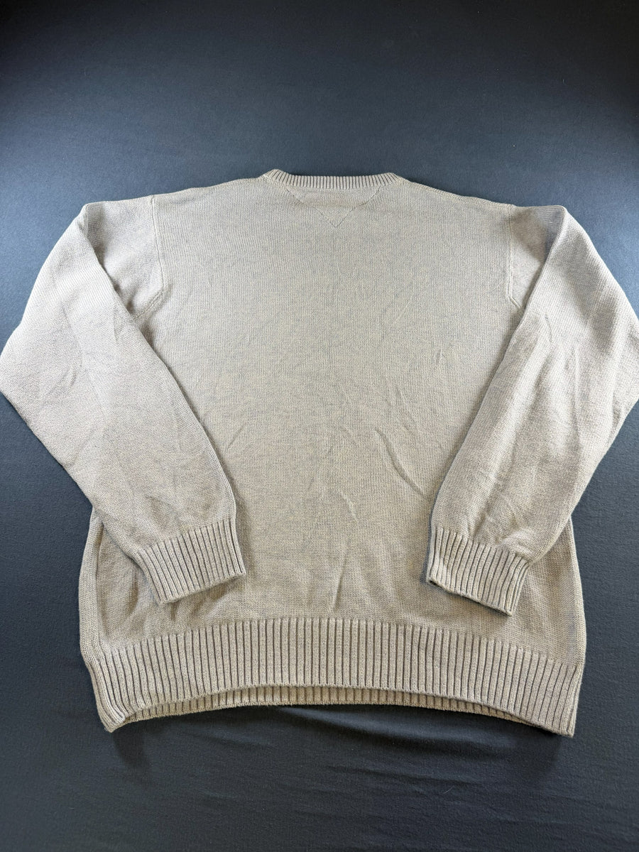 Tommy Hilfiger trui grijs heren maat L sweater pullover gebreid