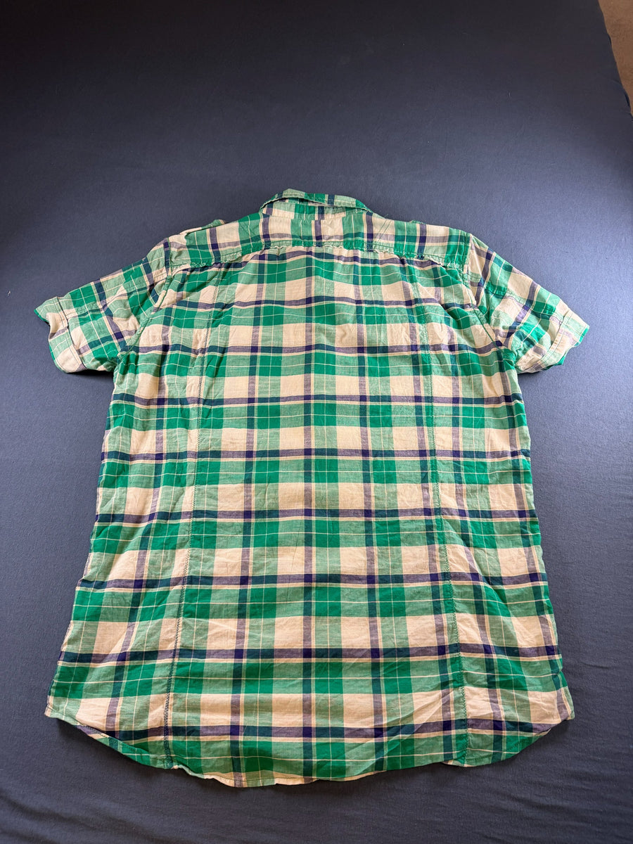 Diesel Blouse groen geruit