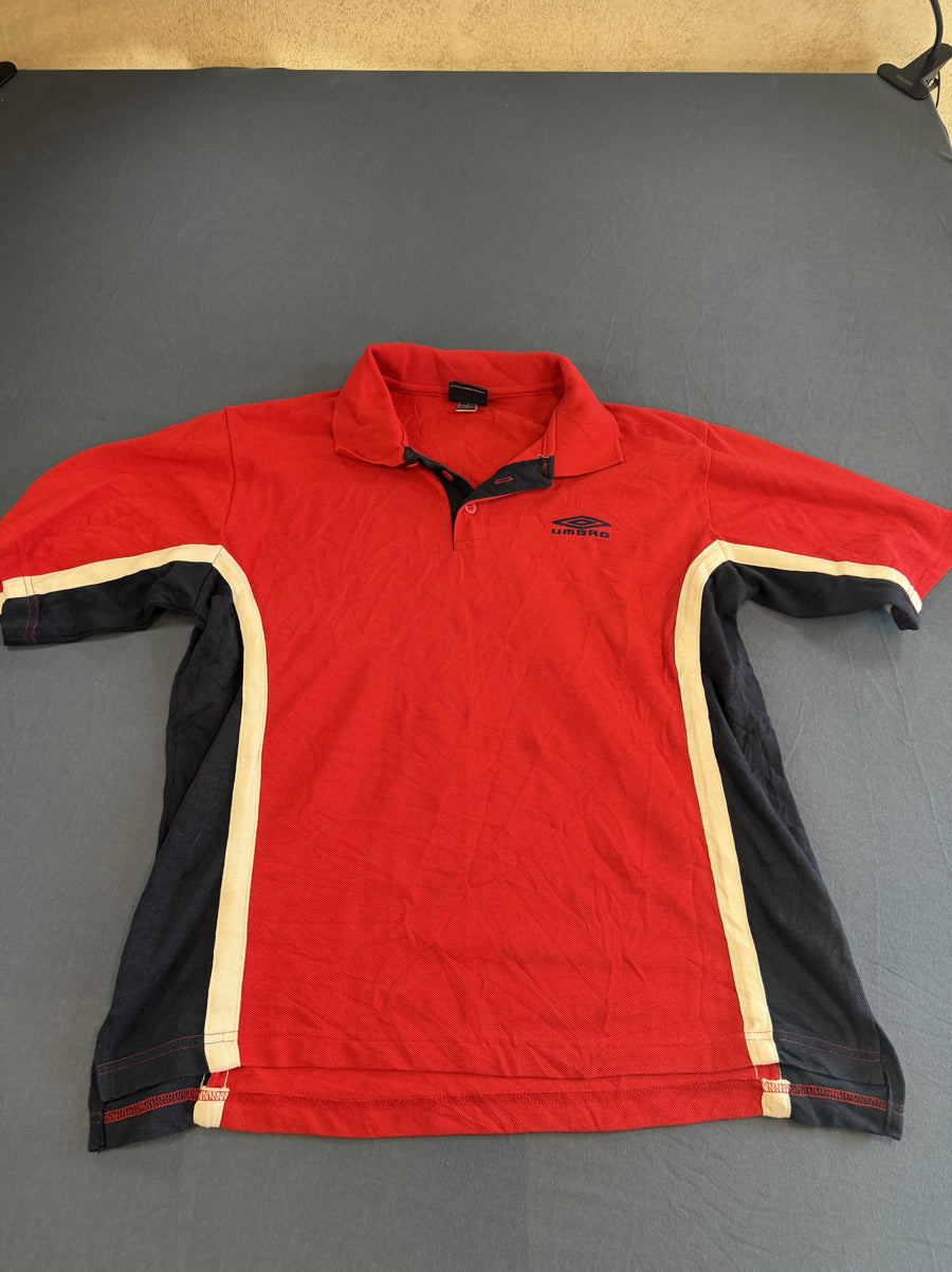 Rode Umbro polo (sportshirt), maat M