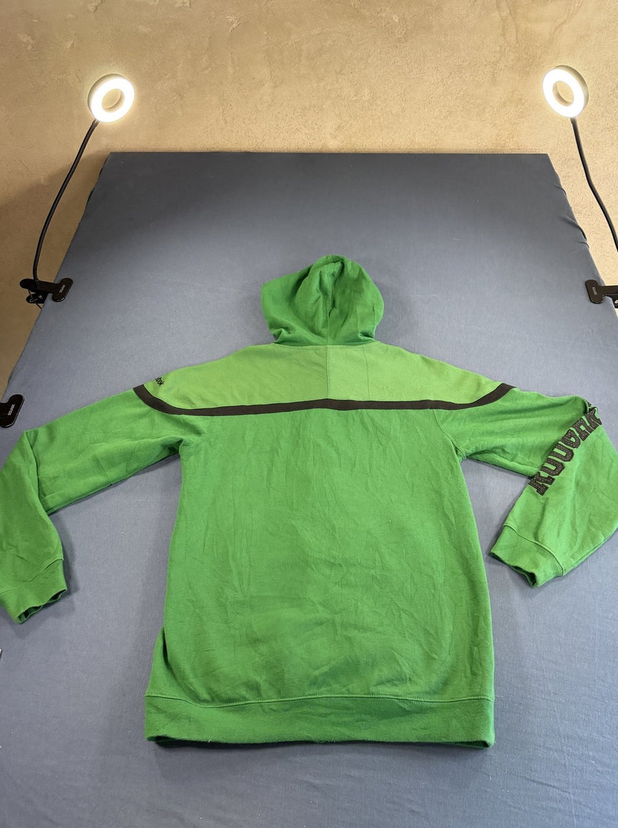 Groen Reebok ritsvest met CFL-clublogo (fleecevest), maat S