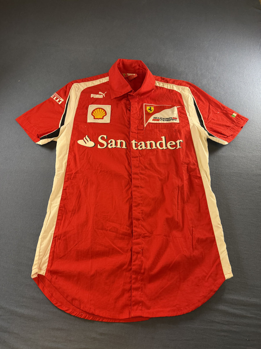 Rood Puma shirt met Scuderia Ferrari-logo (sportshirt / voetbalshirt, maat S)