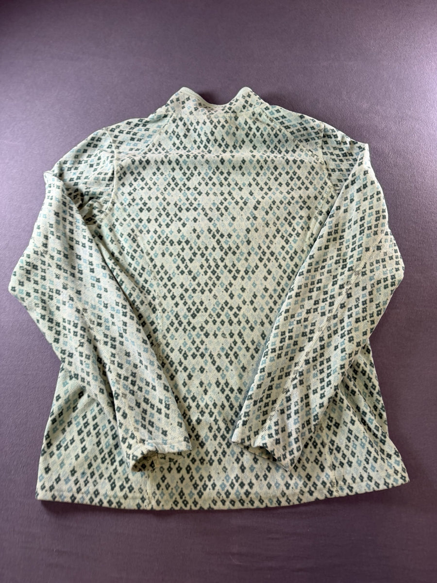 The North Face Fleece vest groen print