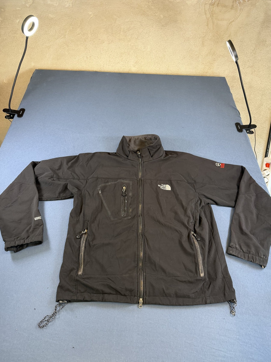 Zwarte The North Face outdoorjas heren (Gore-Tex regenjas / shelljas), Summit Series, maat L