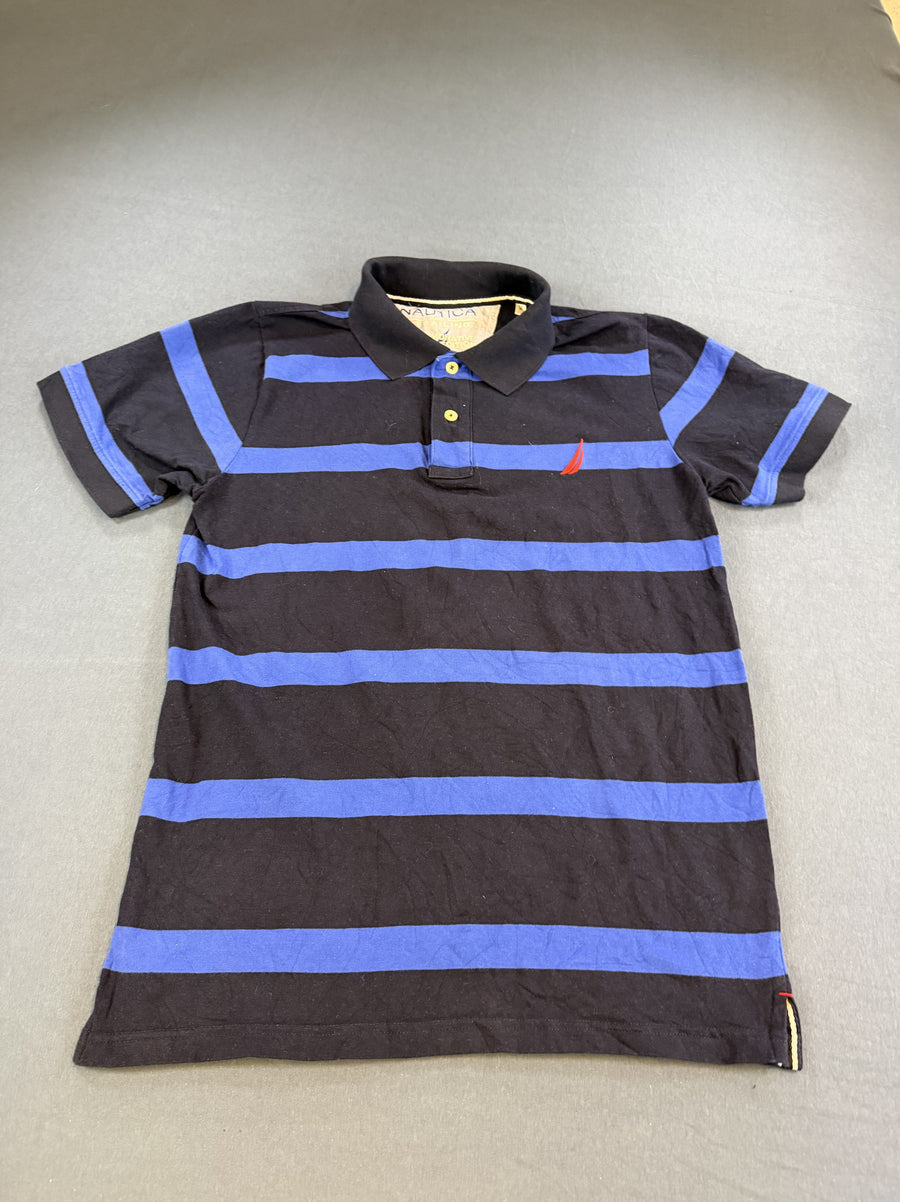 Blauwe Nautica poloshirt (polo), US Sailing editie, jaren 90