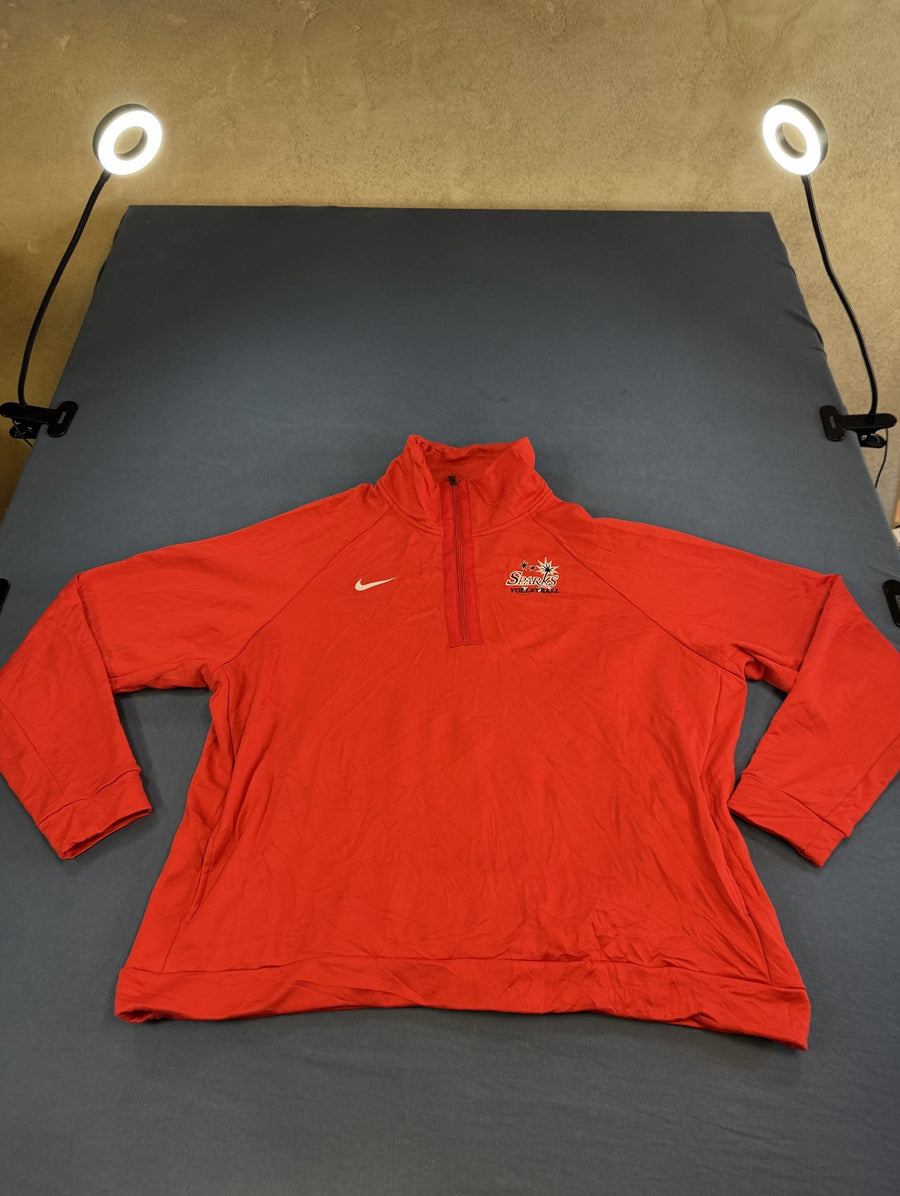Rood Nike heren sweater (troyer / quarter zip) maat XXL