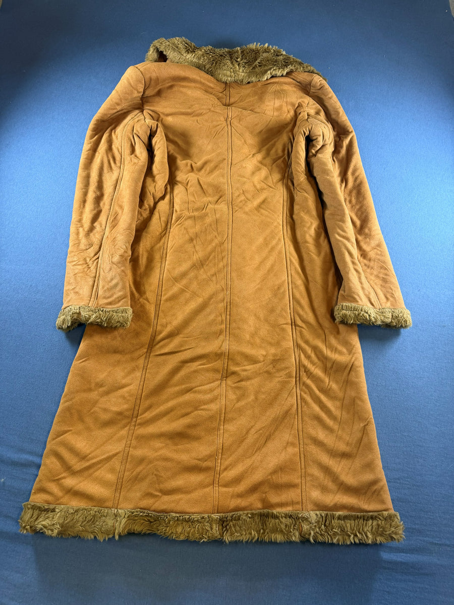 Vintage Dressing Afghaanse jas bruin dames maat S
