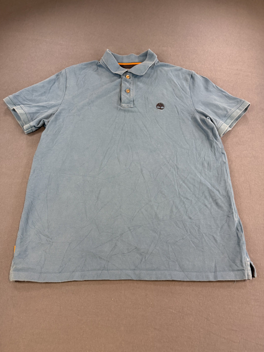 Blauwe Timberland polo, maat L (poloshirt / polohemd)