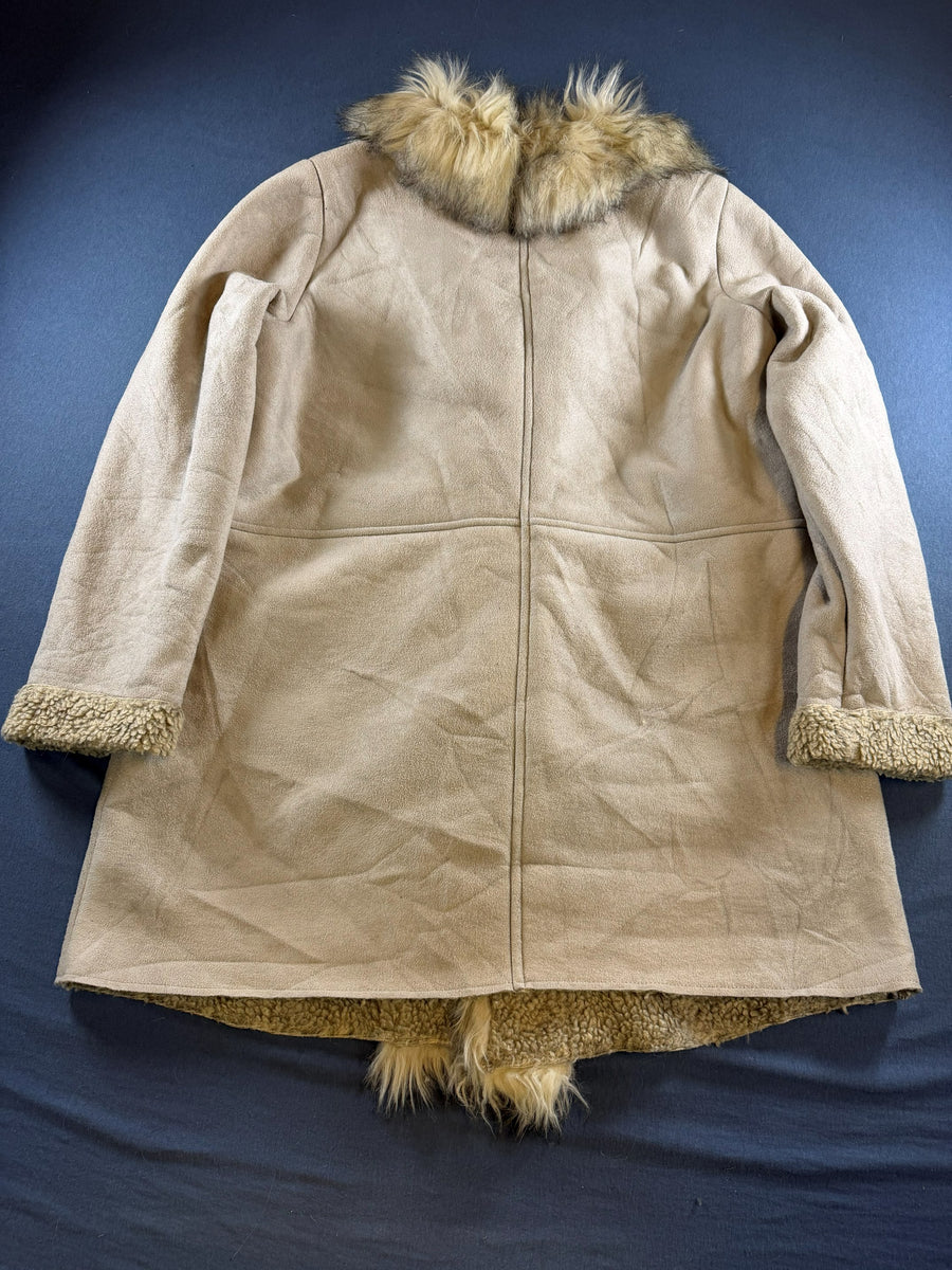 Yessica Afghaanse jas beige dames maat XL