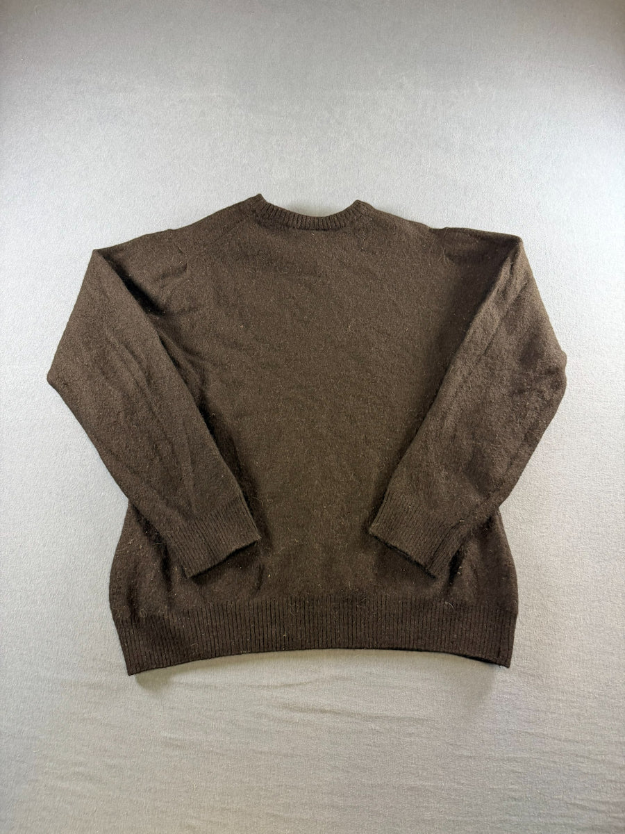Lacoste trui zwart heren maat S sweater pullover gebreid vintage