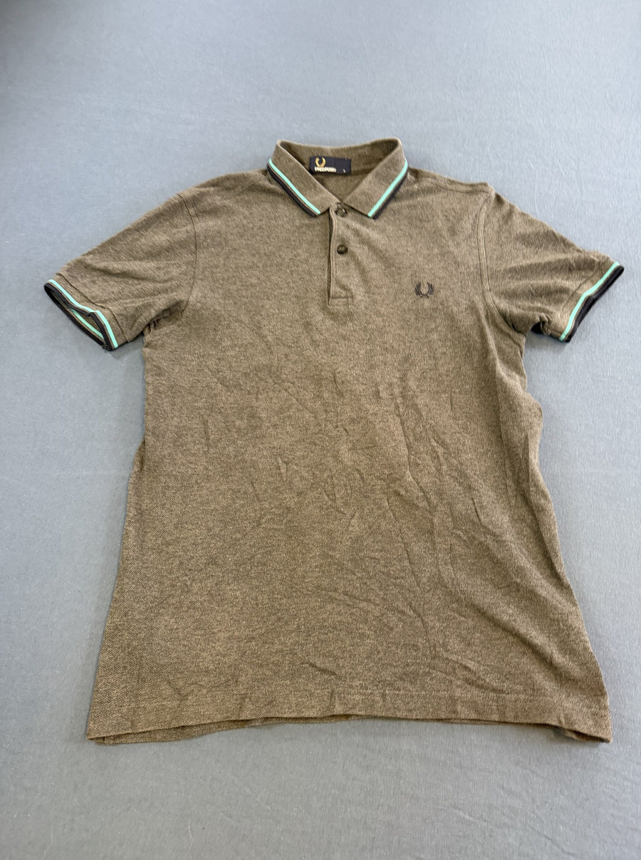 Grijze Fred Perry polo maat S (poloshirt / shirt met korte mouw), Twin Tipped M3600
