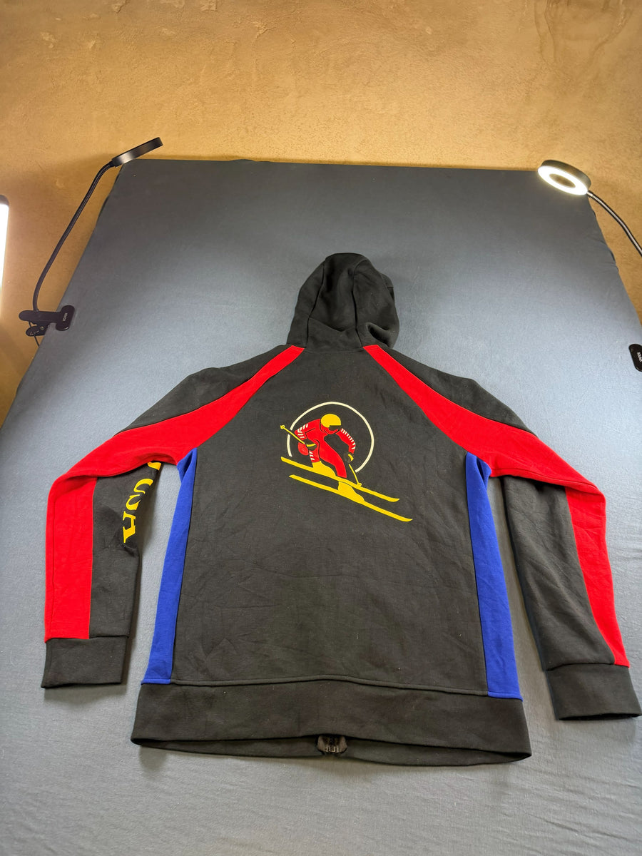Polo Ralph Lauren Hoodie met rits zwart print
