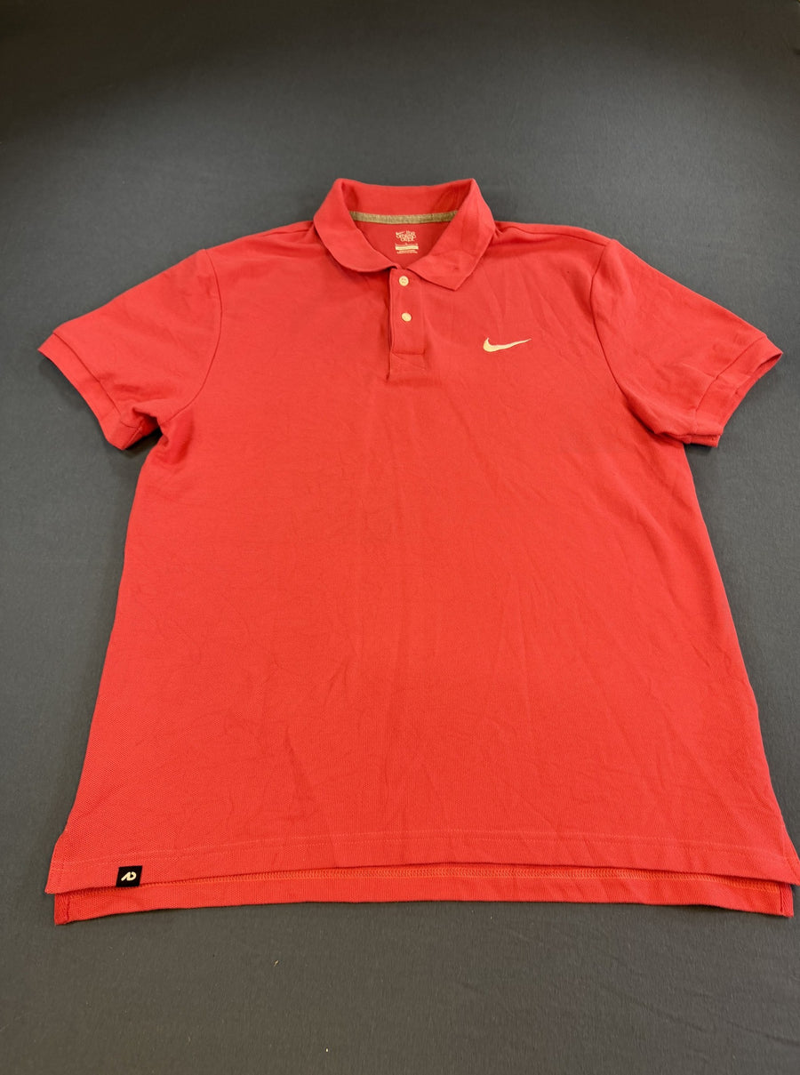 Grijze Nike polo piqué (poloshirt), maat L - Athletic Dept