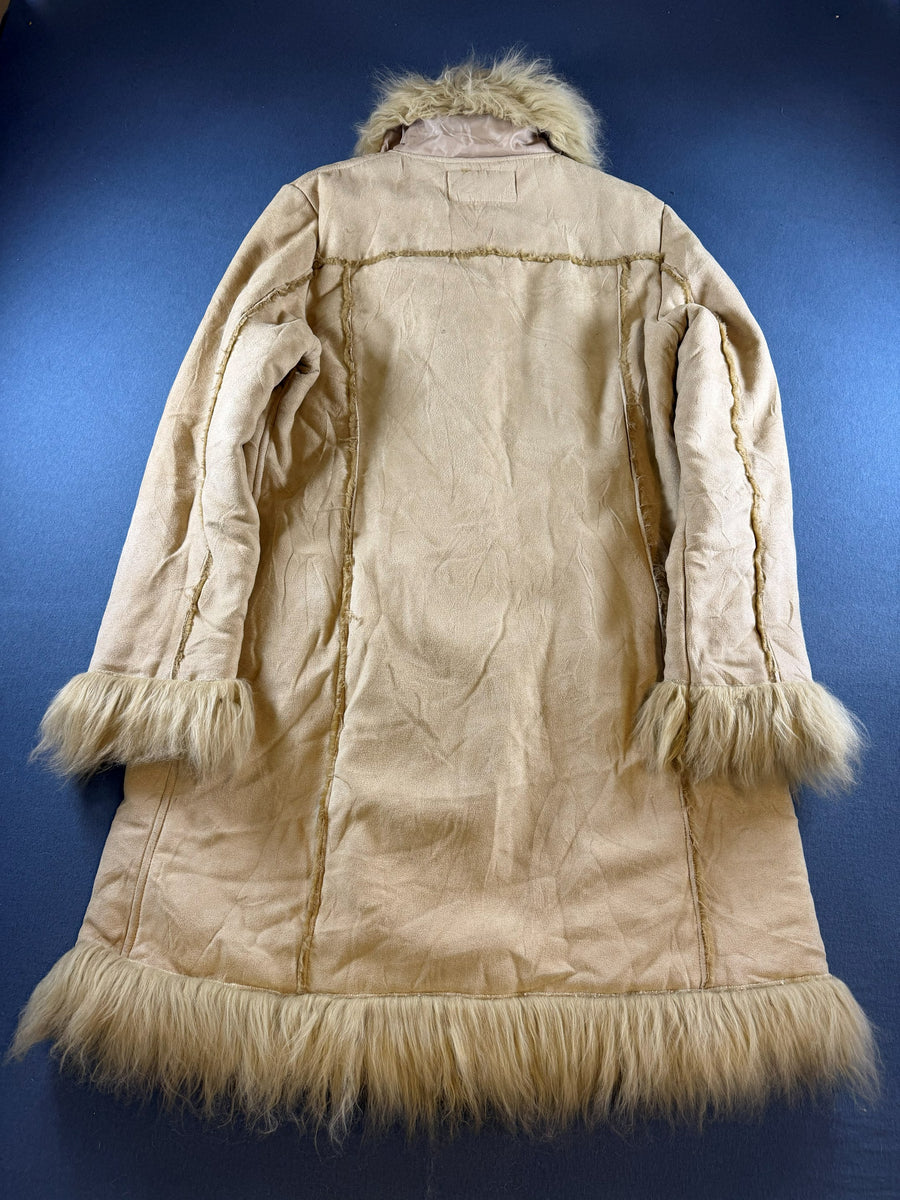Vintage Dressing Afghaanse jas beige dames maat M