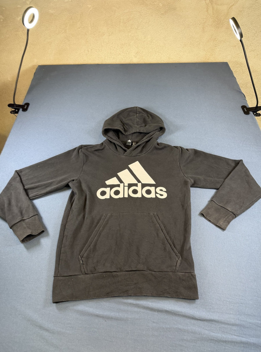 Zwarte adidas hoodie, heren maat S (capuchontrui / sweater)