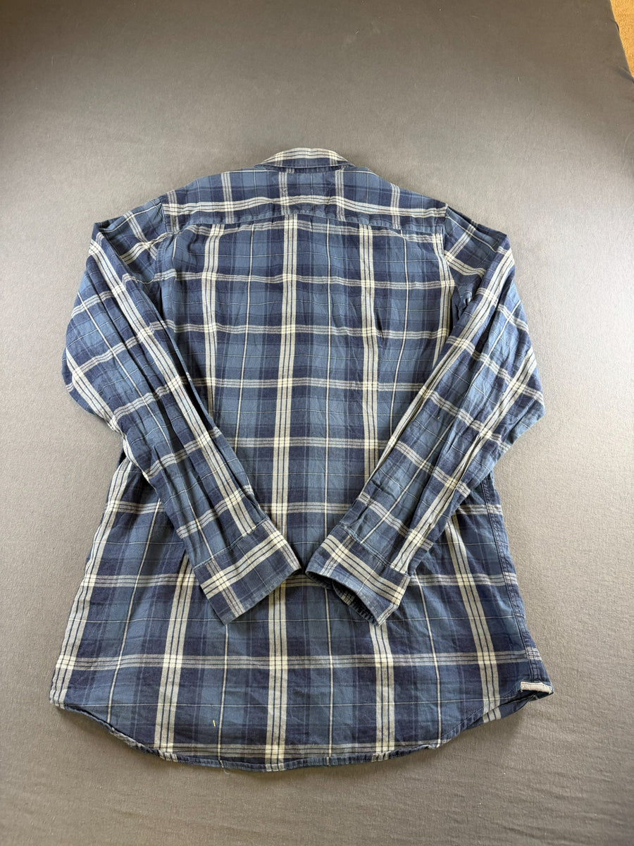 Tommy Hilfiger Blouse blauw geruit Real Indigo
