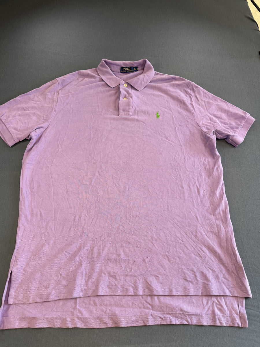 Paarse Ralph Lauren Piqué-Polo (Heren Poloshirt / Pikeshirt), Maat XL