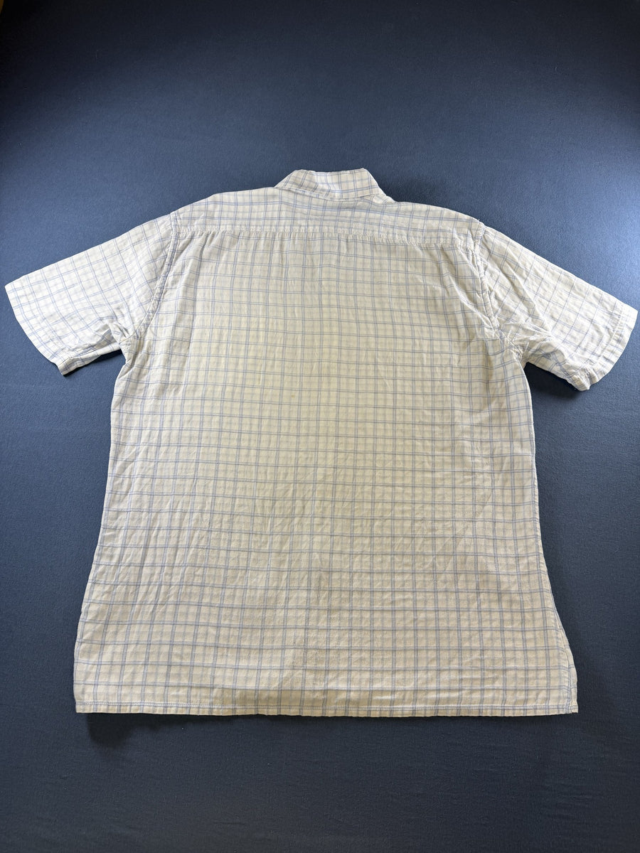 Yves Saint Laurent Blouse wit geruit
