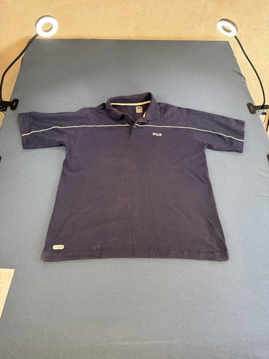 Blauw Fila sportshirt, maat XL (polo / piqué poloshirt)