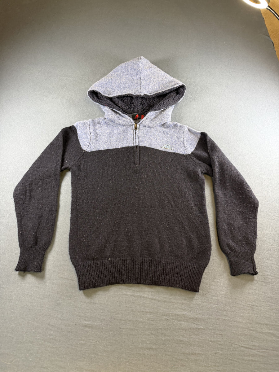 Blauwe Robe di Kappa capuchontrui (hoodie / sweatervest) kids maat 10YEARS/140CM