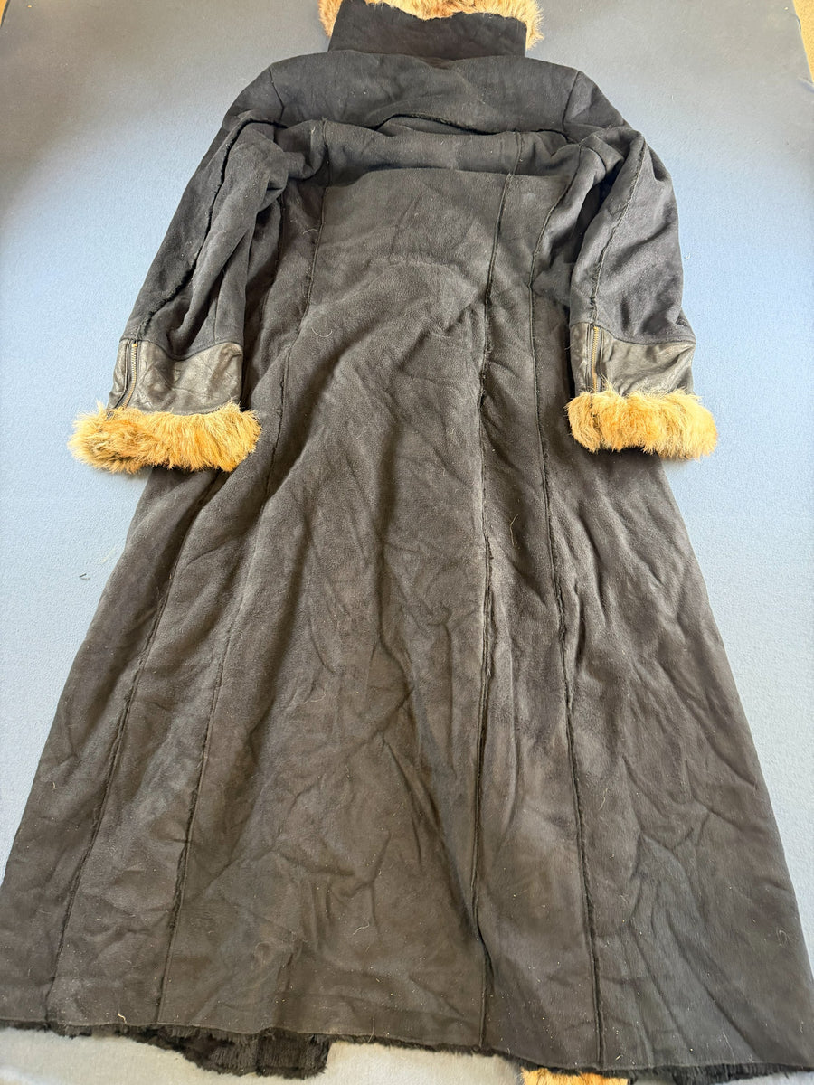 Vintage Dressing Afghaanse jas blauw dames maat L