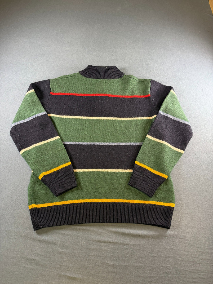 Lacoste Trui groen gestreept